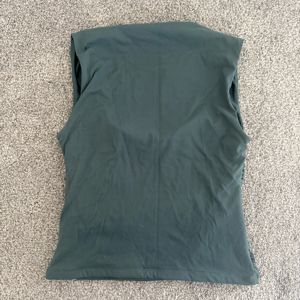 Dynamite Forest Green Ruched Tank Top - Picture 4 of 4